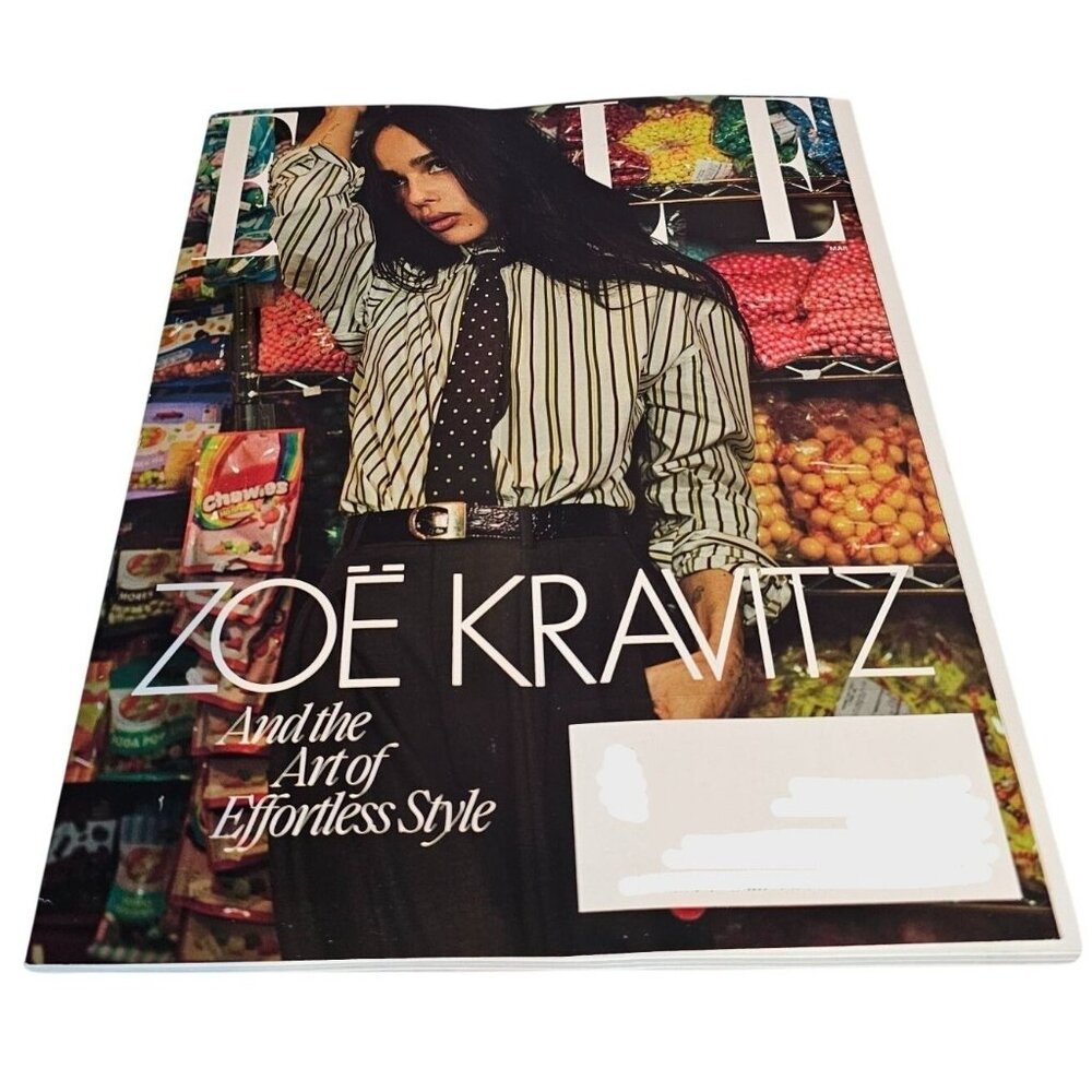 Elle Magazine March 2025 Zoë Kravitz Issue No.464 Art of Effortless Style